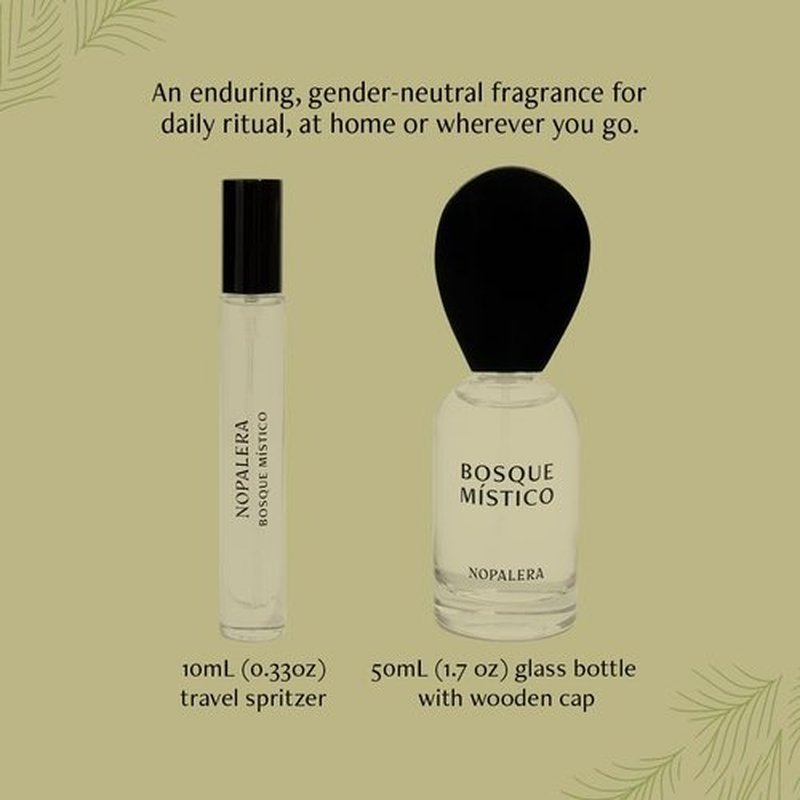 Nopalera Bosque Místico Eau de Parfum Travel Spray - Sweet Spicy Floral Perfume with Hibiscus & Cashmere Woods | 10ml