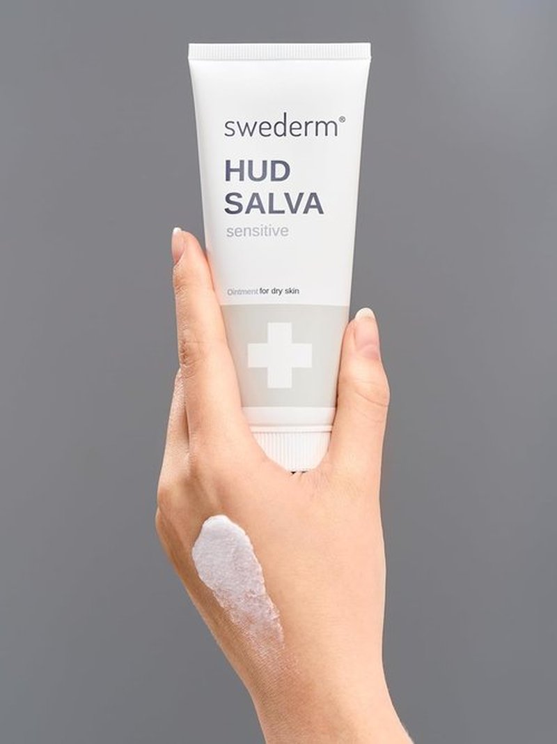 swederm Hudsalva Sensitive Eczema Hand Cream 1.69 Oz - Soothing and Moisturizing Hands and Foot Cream - Healing Ointment with Glycerine - Nourishes & Repair Dry Skin and Callus - Fast Absorbing