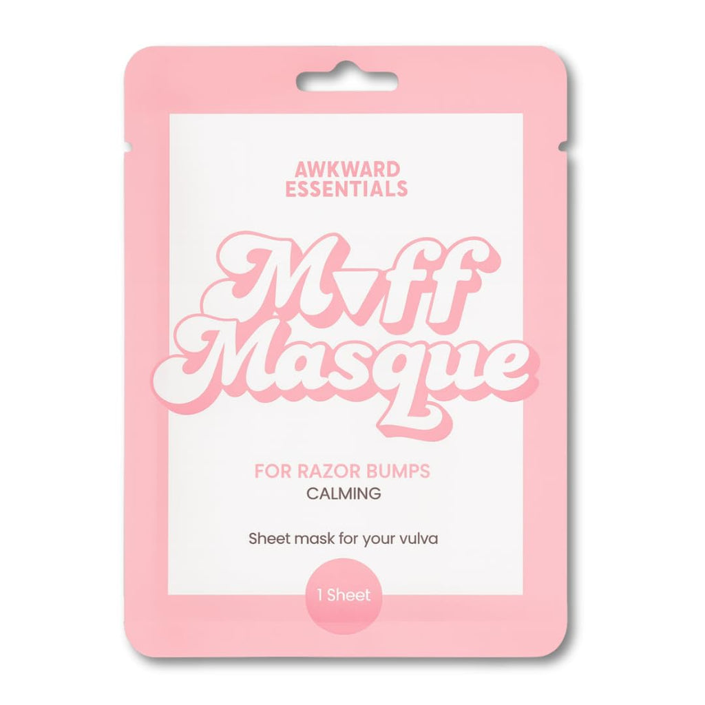 Muff Masque Moisturizing Plant-Based Vajacial Mask for Women, Hydrating Vulva Care Sheet Mask