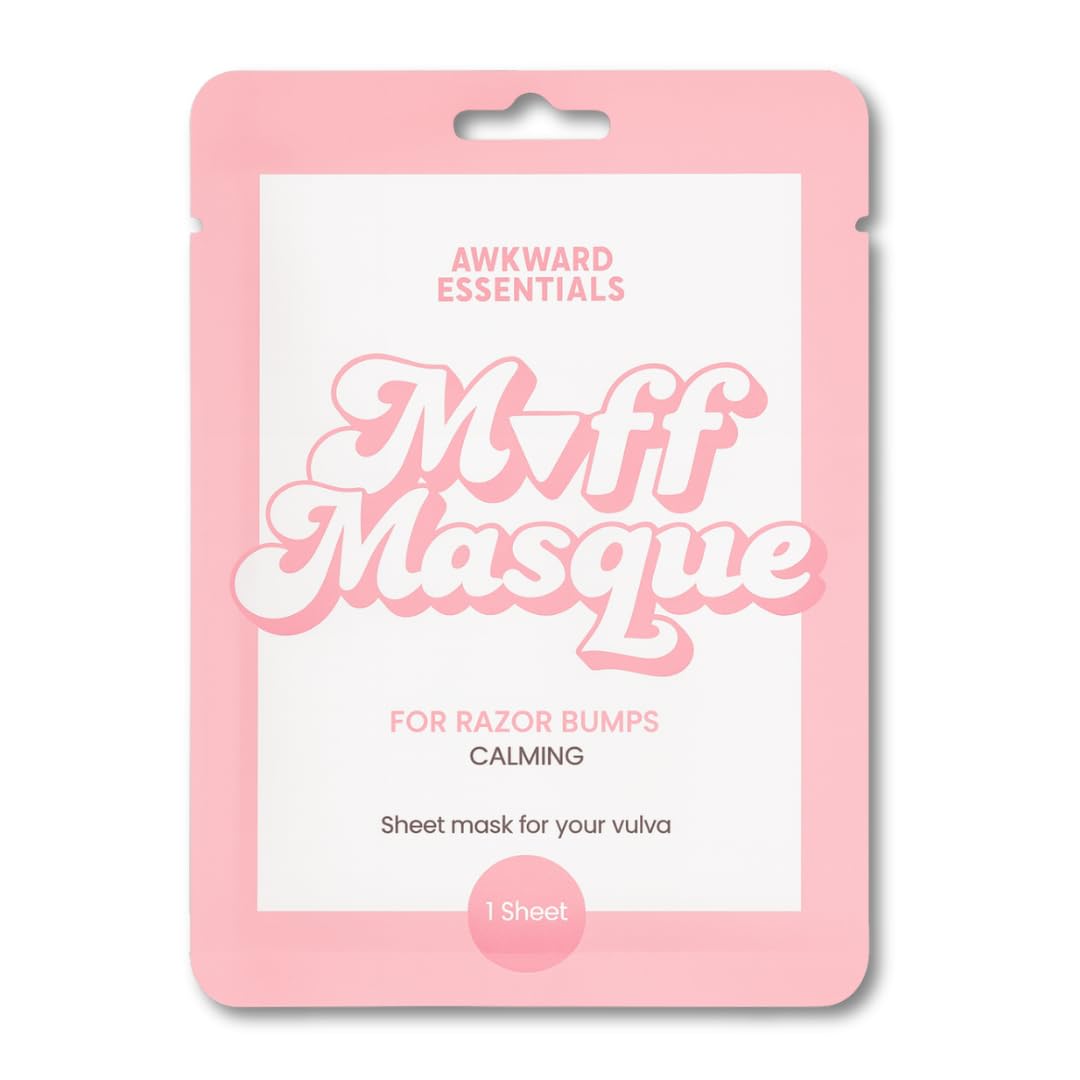 Muff Masque Moisturizing Plant-Based Vajacial Mask for Women, Hydrating Vulva Care Sheet Mask