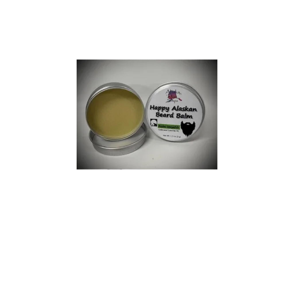 Happy Alaskan Beard Balm: Alaska Sasquatch, scented with Cedarwood Essential oil