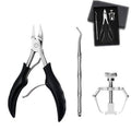 Ingrown Toenail Removal Kit with Toenail Clippers for Thick Toe Nail Lifter and Ingrown Toenail Corrector in a Portable Pedicure Kit for Thick Toe Nails, Podiatry Tools for Podiatrist