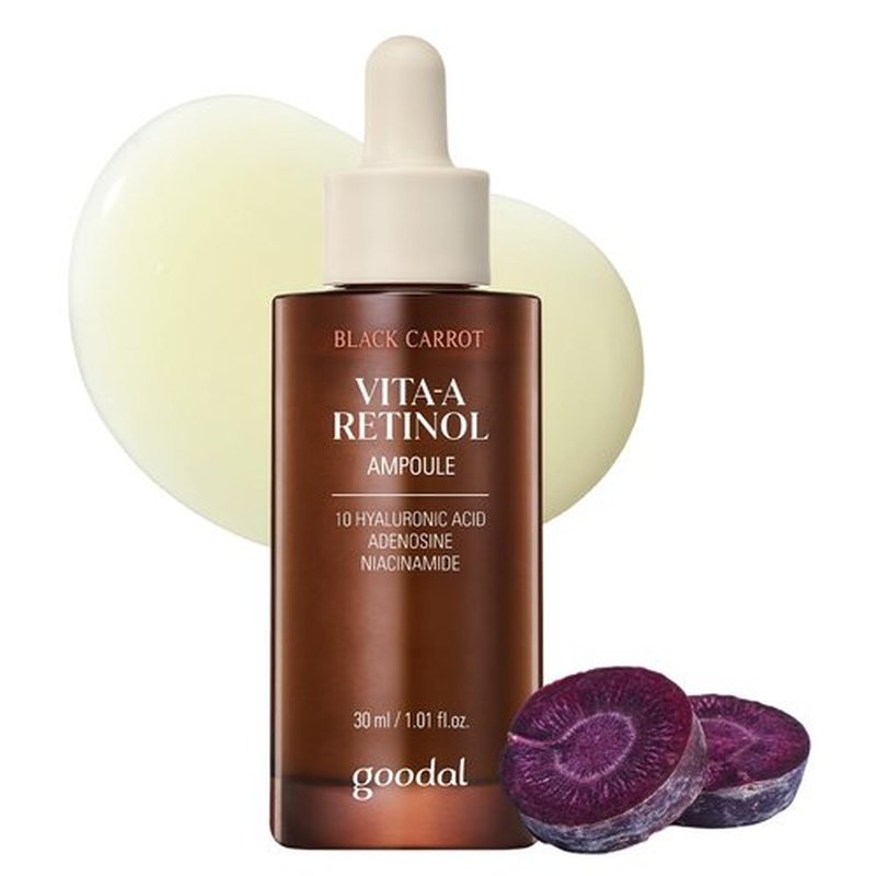 Goodal Black Carrot VITA-A Retinol Ampoule 30ml - Hydrating Facial Serum for Glowy Skin