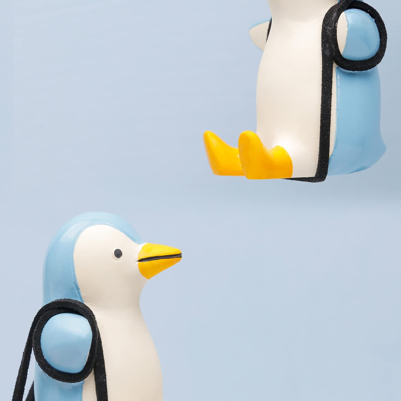 YGMONER Cute Swinging Penguin Car Rear View Mirror Hanging Accessories Funny Car Interior Decor Gifts for Women Men (Penguin)