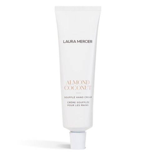 Laura Mercier Soufflé Hand Cream, 24HR Hydration, Nourishes and Repairs, Instantly Moisturizes and Improves Skin Texture, Infused with Shea, Mango, and Cocoa Butters, Almond Coconut