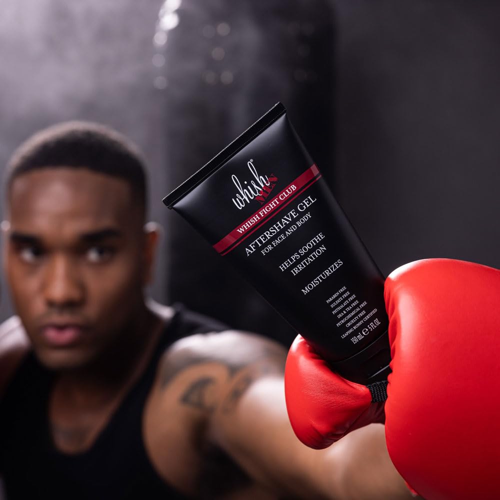 Whish Men's Aftershave Gel with Cooling Formula for Post-Shave Relief