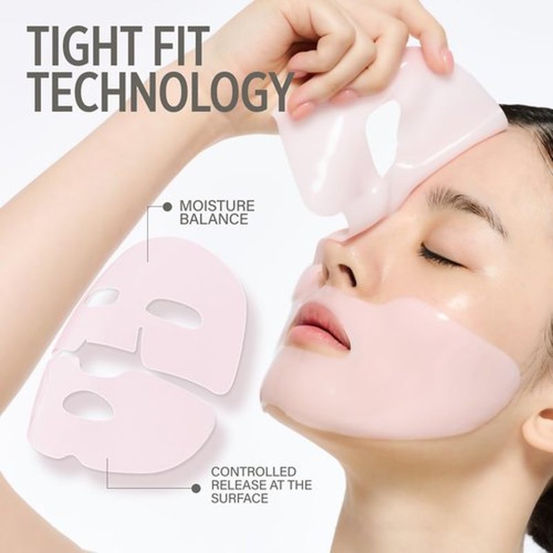 KEYTH Lucy PDRN Glow Collagen Hydrogel Mask - Deep Hydration & Skin Elasticity Boost | 4 Pack (1.34 oz Each)