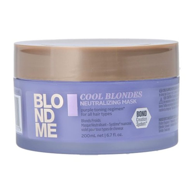 BlondMe Cool Blondes Neutralizing Mask - Deep Conditioning Treatment with Purple Pigments | Eliminates Yellow Tones