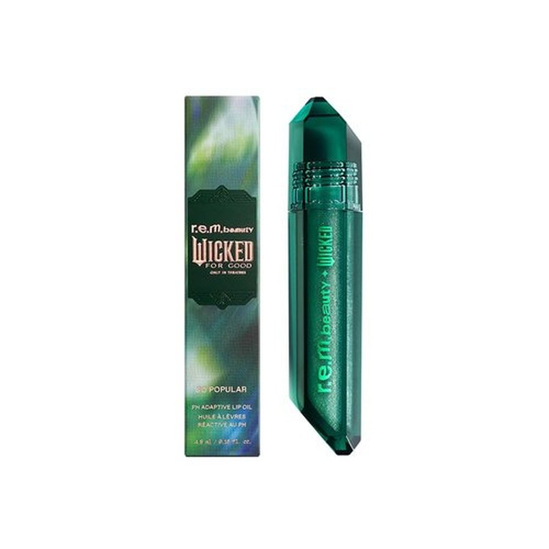 r.e.m. beauty by Ariana Grande Wicked: For Good | So Popular pH Adaptive Lip Oil | Universally Flattering Pink Tone for All Skin Tones | 4.8 ml