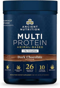 Ancient Nutrition Multi Protein Powder - 26g Protein, Grass Fed Whey & Creatine, Dark Chocolate, 15 Servings