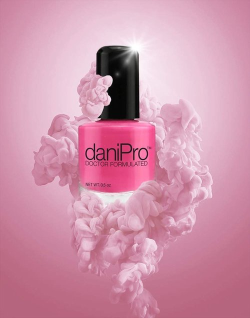 daniPro – Doctor Formulated Nail Polish - Hot Pink - Promotes Healthier, Stronger Nails - Biotin and Vitamins A & E - Toxin-Free - Super Quick Drying