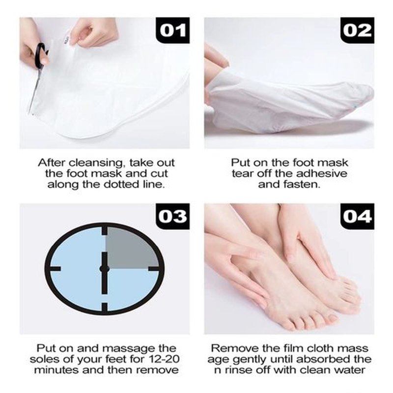 MaerWaw Foot Peel Mask 6 Pack,Foot Spa Foot Care For Women Peel Mask With Lavender For Men And Women Feet Peeling Mask Exfoliating, Callused Foot Mask Peel,Foot Mask For Dry Dead Skin,Remove Dead Skin