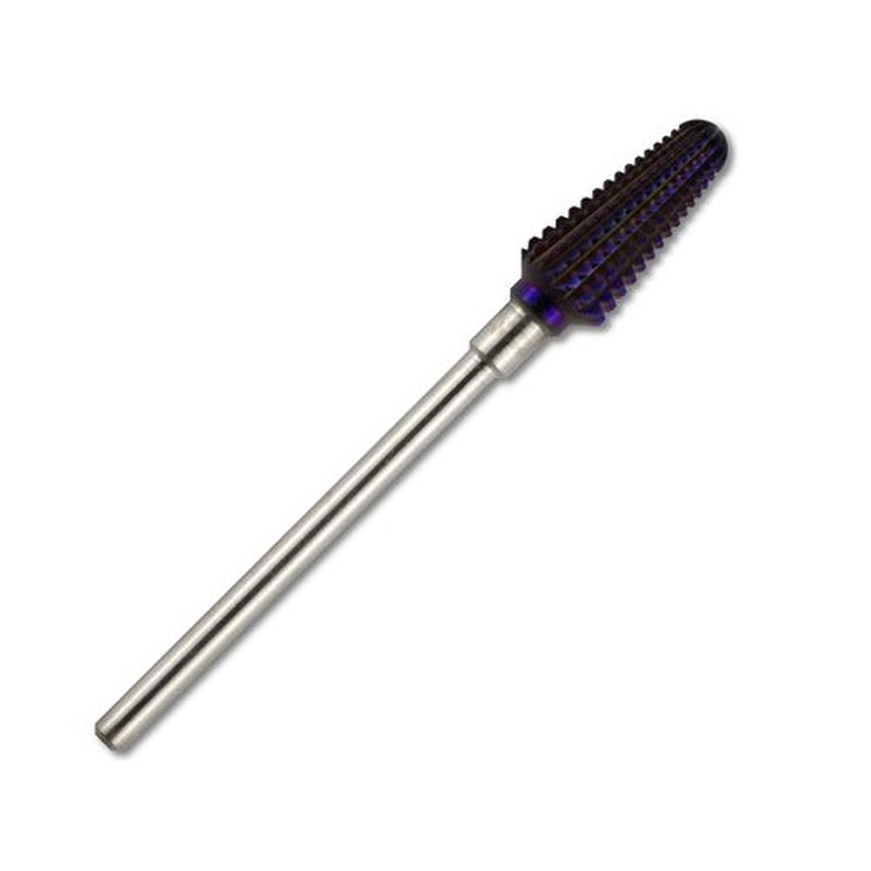 C & I Tapered Tornado & Texas Tornado Nail Drill Bit for Nail Drill Machine, Purple Coated (Tapered Tornado, XC)