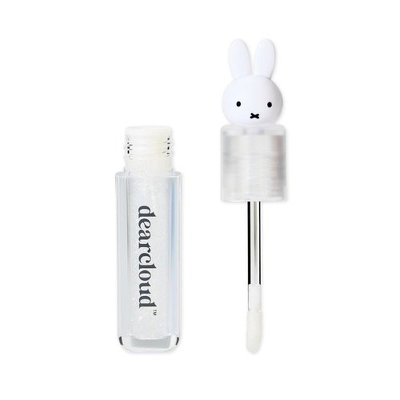 dearcloud Miffy Lip Serum Jelly - Clear Shimmer Lip Gloss for Hydration & Shine (Clear Skies)