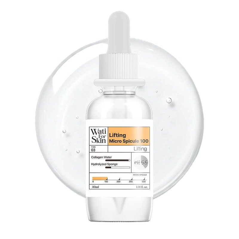 Wati For Skin Lifting Essence Microshot 100 - Elasticity Boosting & Firming Serum for Face, Korean Skin Care (30ml / 1.01 fl.oz)
