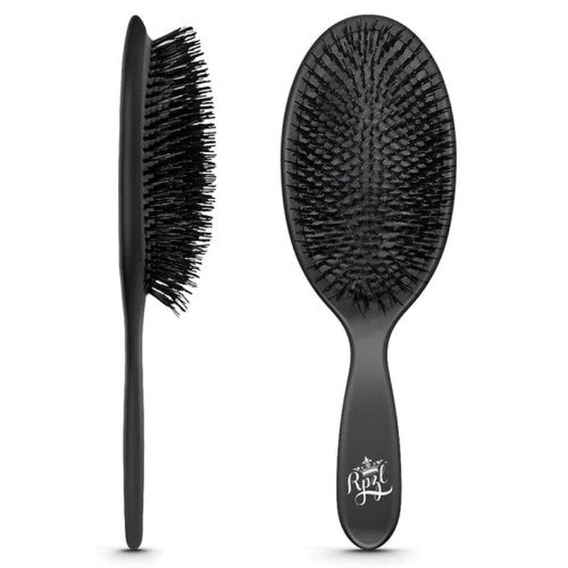 RPZL Boar Bristle Brush - Cushioned Styling Tool for Smoothing & Polishing All Hair Types - Wet or Dry