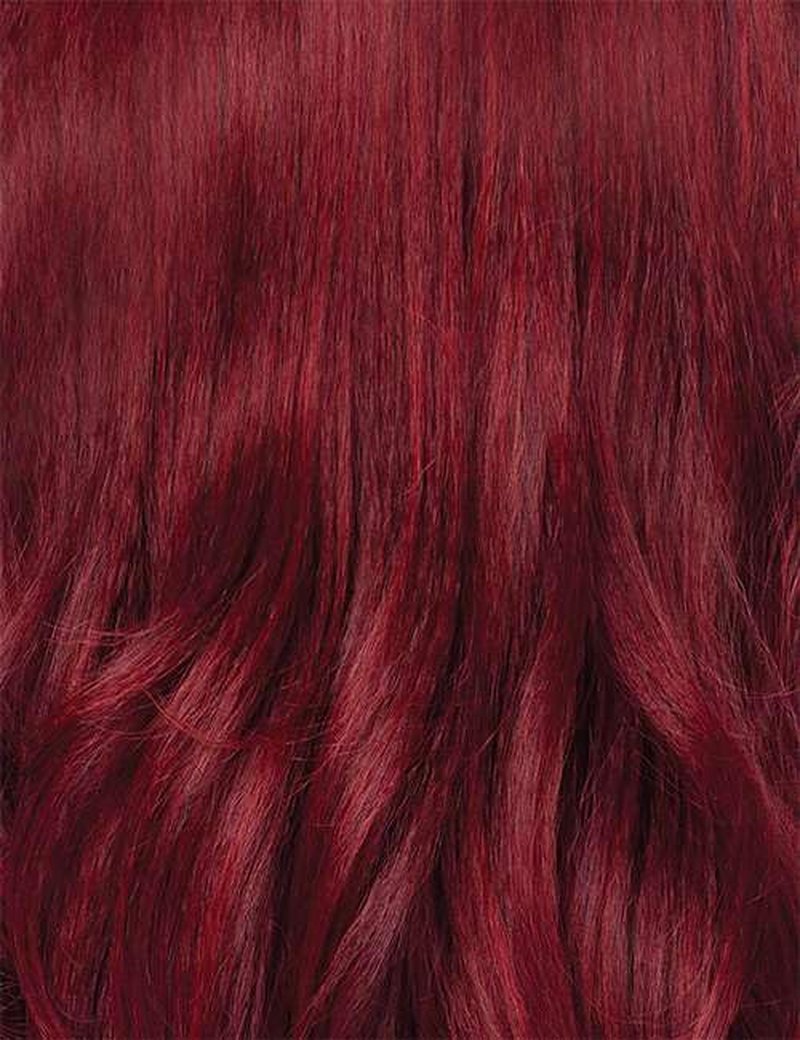 Outre Lace Front Wig - Perfect Hair Line 13X4 - Swoop Series - Swoop 2 (BURGUNDY FLAME)