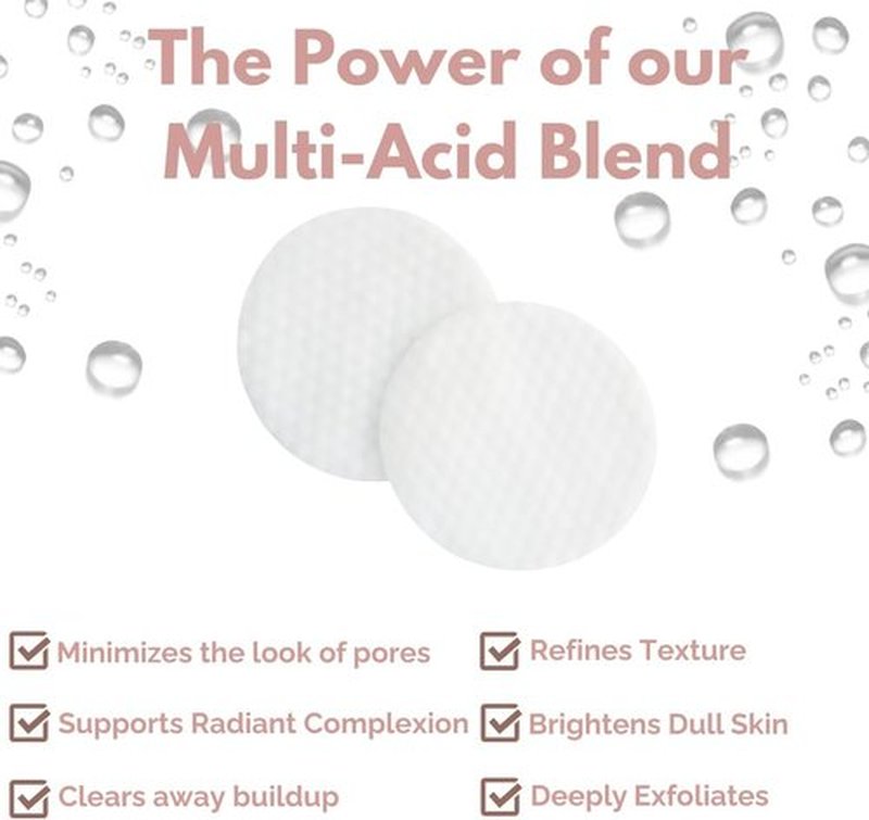 Regine Switzerland Toning & Exfoliating Face Pads - Clear Pores & Brighten Skin - 50 Count