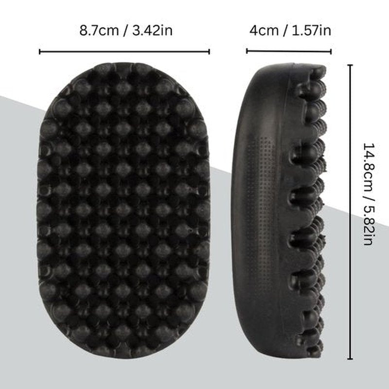 Essential Aura Luxury Twist Styler – Durable, Washable Comb Brush, a Premium Alternative to Hair Sponges for Afro, Curly, Coiled & 4C Hair, Ideal for Daily or Professional Use (Black)
