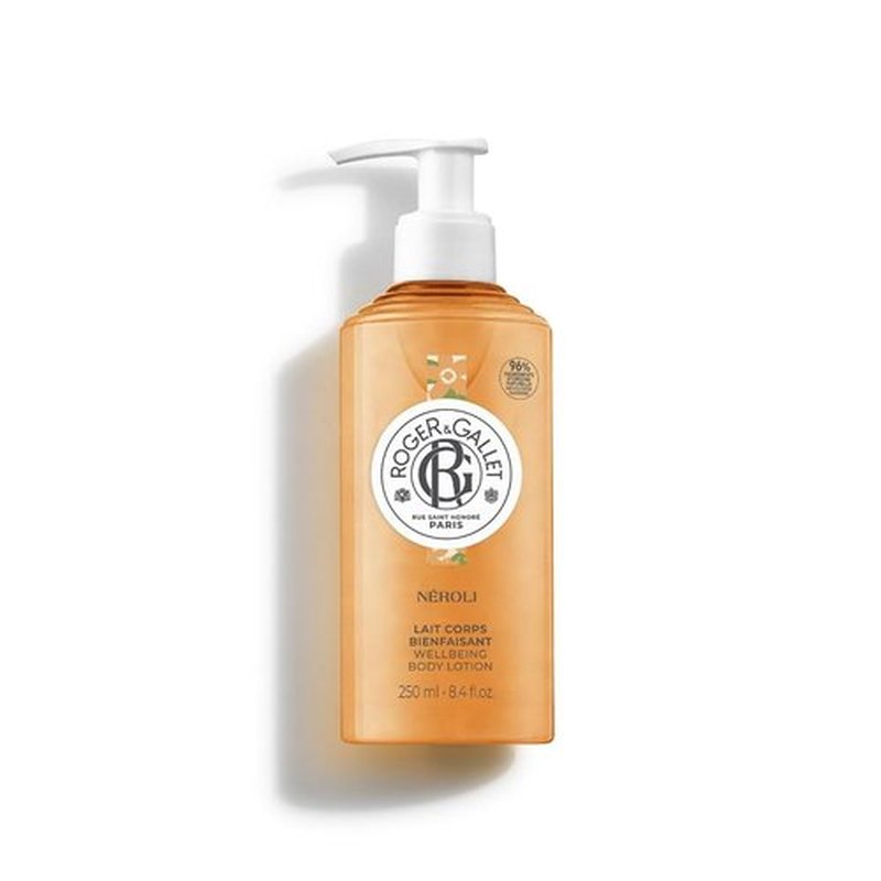 ROGER & GALLET Wellbeing Body Lotion 250 ml - Moisturizer Body Cream for Women Orange Blossom & Shea Butter - Fast Absorbing, 24-Hour Hydration, Natural Ingredients - Néroli .