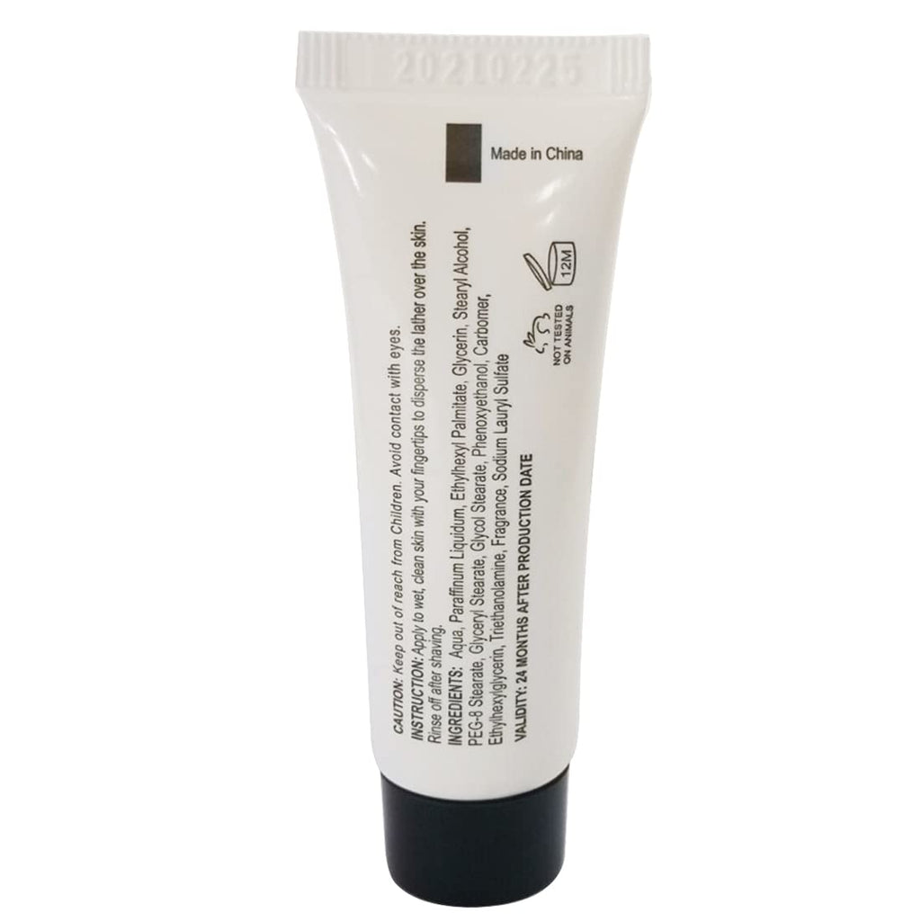 Shaving Cream Tubes - 10 mL, Pack of 48, Unscented - Travel Shaving Cream & Individual Packets for Men - Smooth Lather