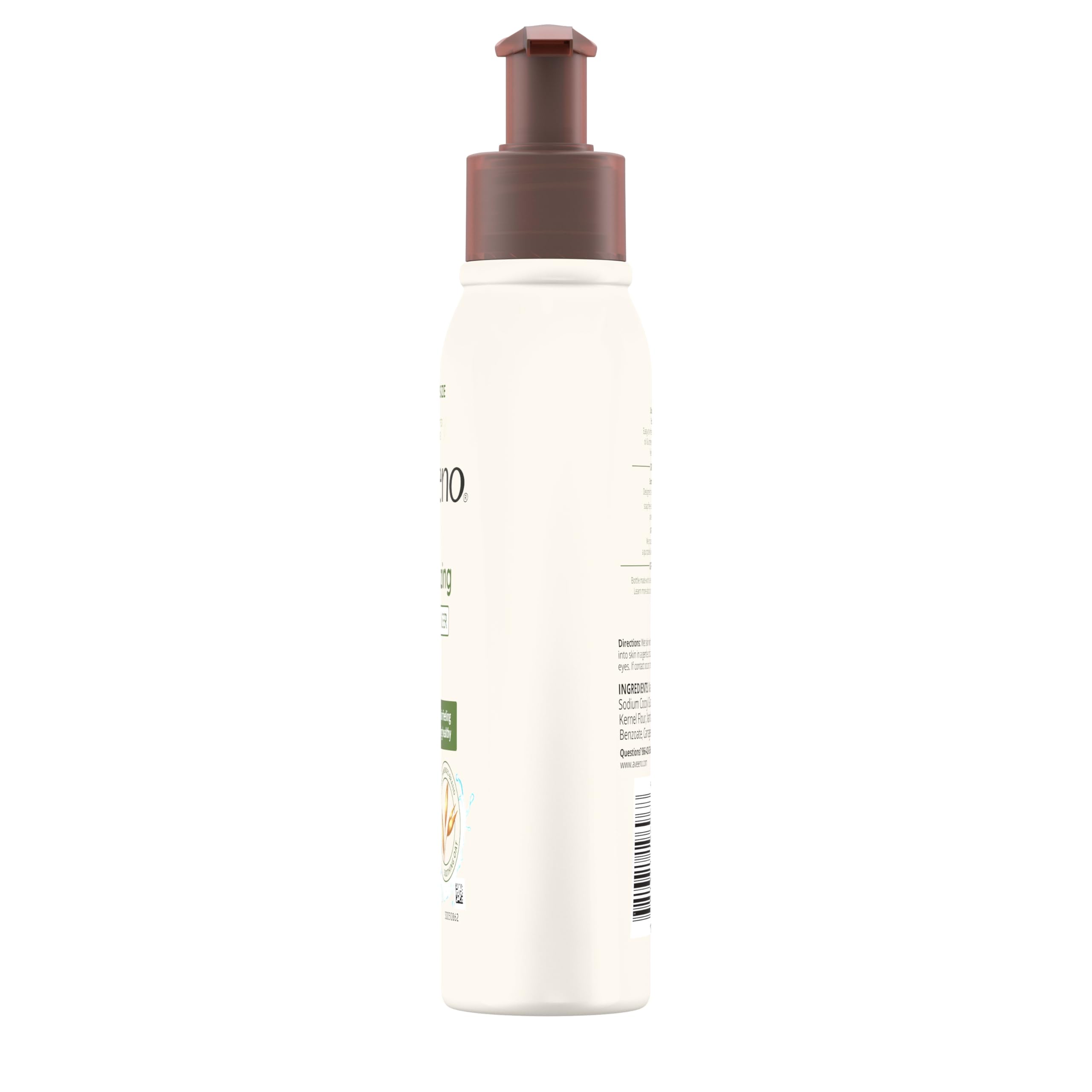 Aveeno Daily Moisturizing Facial Cleanser for Dry Skin, Gentle Face Cleanser with Soothing Oat for Skin that Feels Soft & Supple, Removes Dirt, Oil and Impurities, Fragrance Free, 12 FL OZ