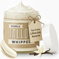Lady May Tallow Whipped Tallow 24oz - All Natural Face Cream + Whole Body Moisturizer for Dry Skin - Made With Scented Oil Blend - No Preservatives, Parabens or Seed Oils - USA Made (Vanilla)