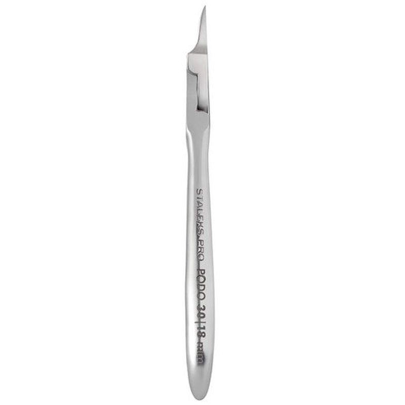 Staleks PODO 30 Podology Nippers for Ingrown Toenails – 18 mm Blades – Narrow Tips with Blunt Ends – Double Spring Design for Medical Pedicure