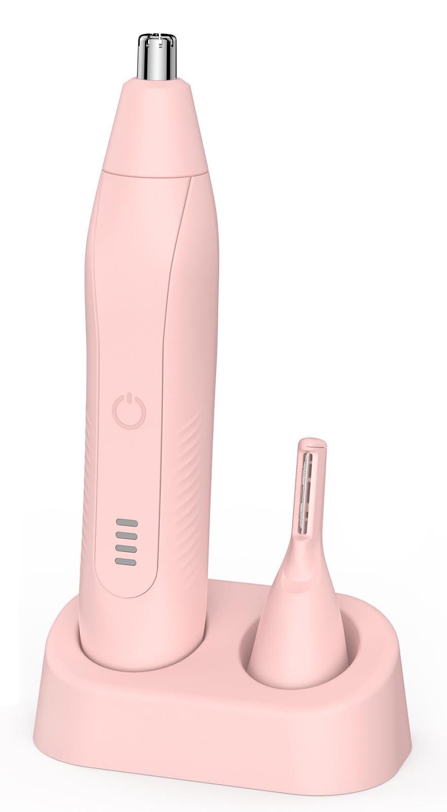 Setonia Ear and Nose Hair Trimmer for Men Women, Eyebrow and Facial Hair Trimmer with Powerful Motor and Dual-Edge Blades Rechargeable Painless 2 in 1 Metal Trimming Tool (Beige)