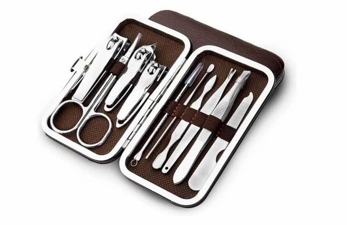 10 PCS Manicure Pedicure Set Nail Clippers - Stainless Steel Manicure Kit - Tools for Nail,Cutter Kitsfor Women or Men,Includes Cuticle Remover Professional Nail Kit with Portable Tra