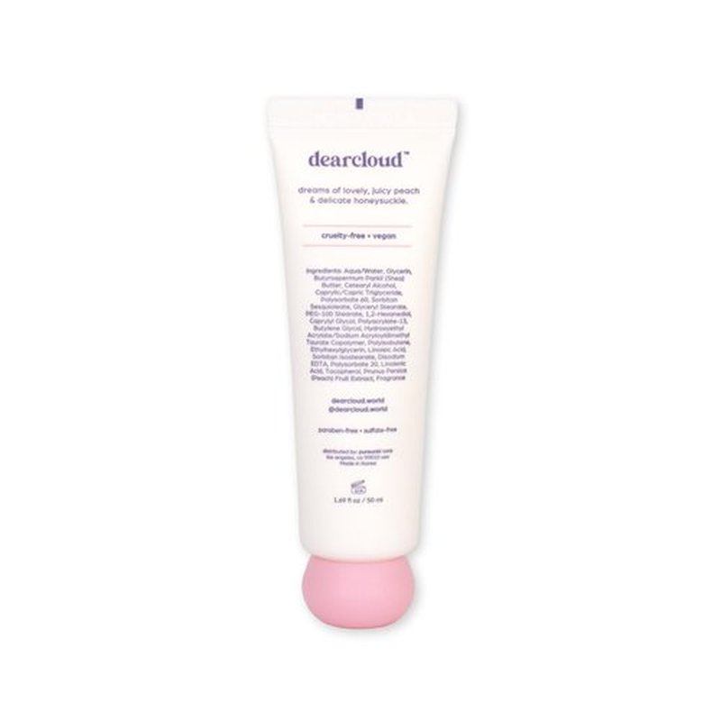 dearcloud Silky Touch Hand Rescue Set - Hand Mask for Dry Cracked Hands + Moisturizing Hand Cream - Self Care Gift Set (Peach Honeysuckle)
