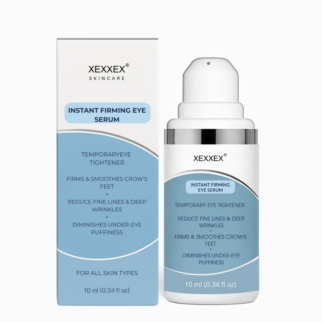 XEXXEX Instant Firming Eye Serum– Instantly Visibly Reduces Under Eye Bags And Wrinkles, Fine Lines, Crow's Feet, Dark Circles – Pump (Unscented)