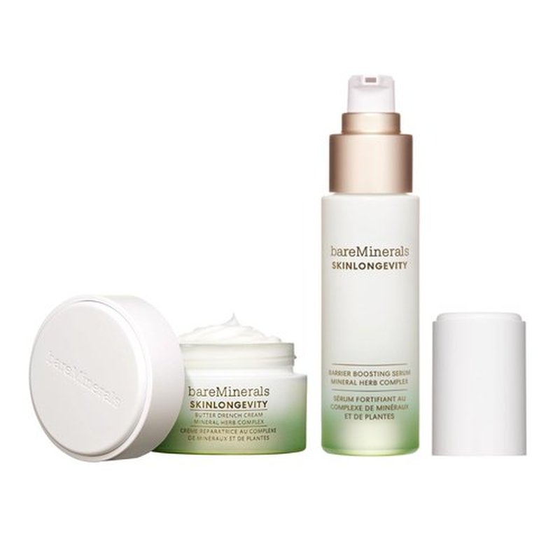 bareMinerals Face Cream Bundle - Hydrating Butter Drench + Barrier Boosting Serum, 2-Piece Set