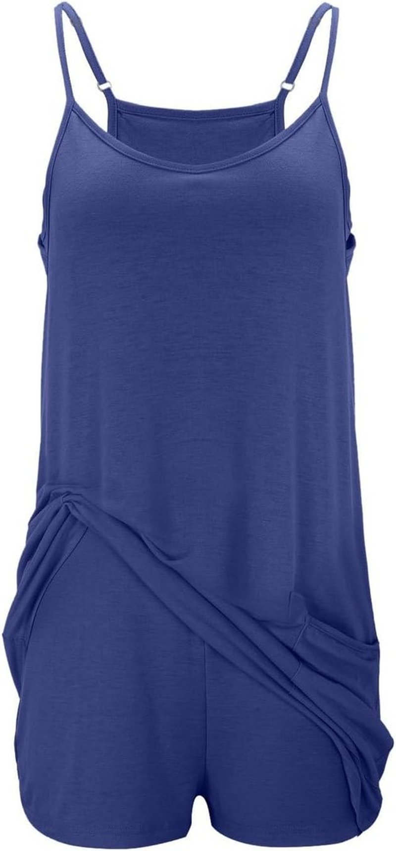 Skiennix Overall Shorts - Women's Casual Summer Rompers with Pockets | Sleeveless Boho Beach Style