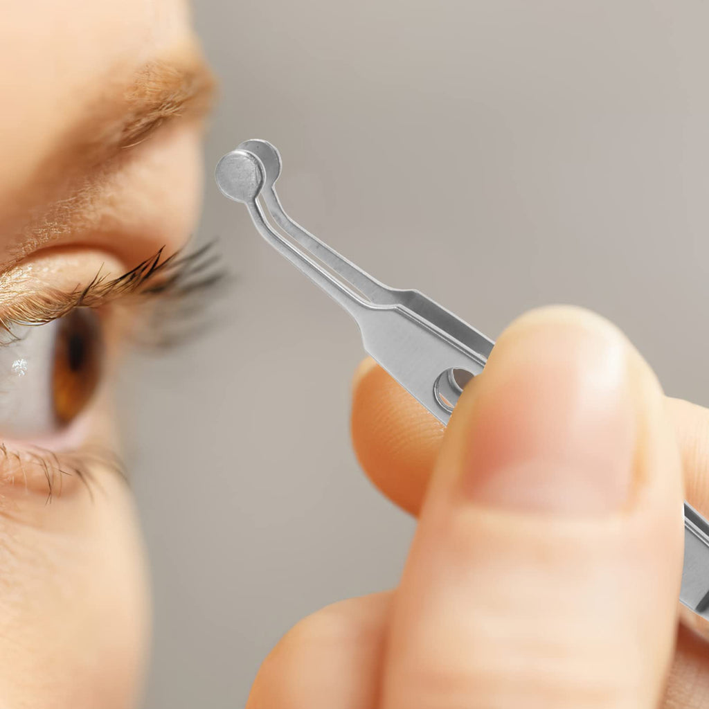 iplusmile Meibomian Gland Expressor Eyelid Massage Tweezers 4.13 Inch Stainless Steel Eye Gland Expression Tool for Dry Eye Relief and Eyelid Care