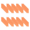 American Line Double Edged Orange Plastic Blades - 100-Pack - Made with Durable Corrosion Resistant Plastic for Stubborn Sensitive Surfaces - .875" x 6.75" x 1.75" - 66-0707