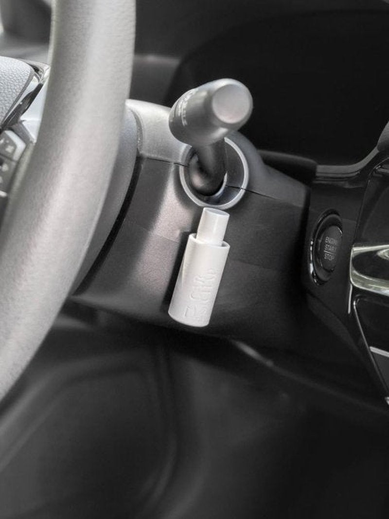 CarChap Lip Balm Holder - Original Mess-Free Car Lip Gloss Organizer | USA Made, Patent Pending, White