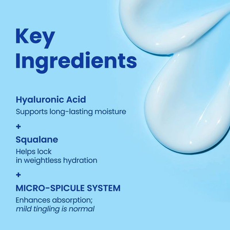 Regine Switzerland Hyaluronic Squalane Microshot Cream - Deep Hydrating Pore Refining Moisturizer | 1.75 fl. oz (50ml)