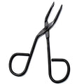 AAProTools Professional Salon Tweezers With Easy Scissor Handle, The Best Precision Eyebrow Tweezers Men/women; Portable Beauty Tools For Facial Hair, Ingrown Hair, Blackhead; Black
