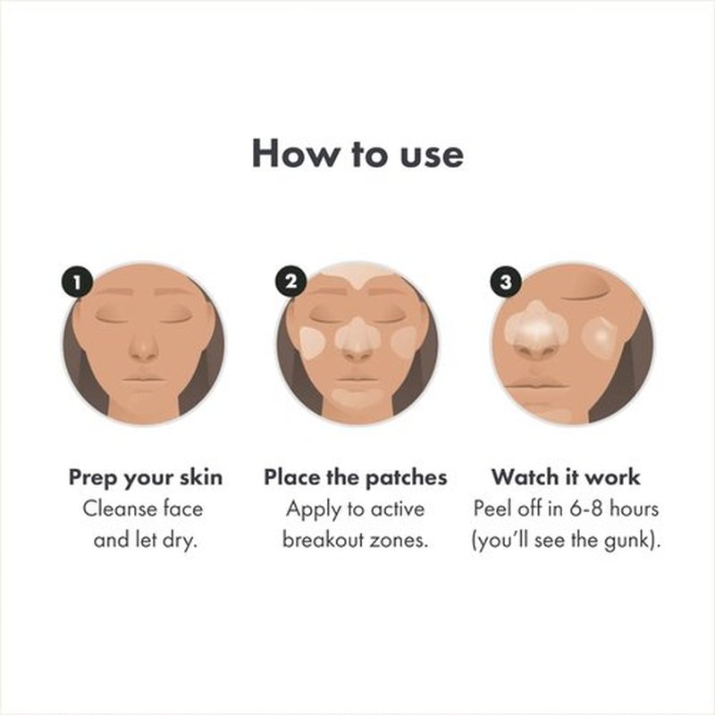 Mighty Patch™ Face Patch from Hero Cosmetics - XL Hydrocolloid Face Mask for Acne, 5 Large Pimple Patches for Zit Breakouts on Nose, Chin, Forehead & Cheeks - Korean Skin Care (1 Count)