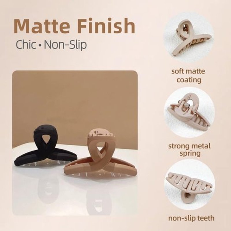 Hair Clips for Thin/Medium Fine Hair, 12Pcs Matte Small Claw Clips Mini Claw Hair Clip, 1.8 Inch Nonslip Jaw Clips with Gift Box