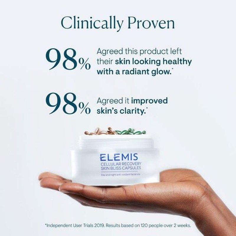 ELEMIS Skin Bliss Capsules - Antioxidant Anti-Aging Face Oils for Day & Night, Nourish & Replenish Skin