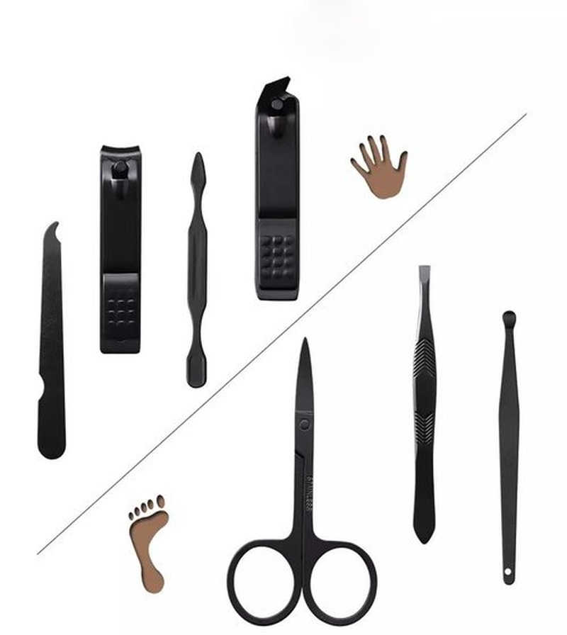 7pc Manicure Set Stainless Steel:Ultimate Travel Essentials Nail Kit-Perfect Gifts for Everyone-Premium Nail Clippers for Men Manicure Kit for Women,Personal Care Products Gifts for Boyfriend