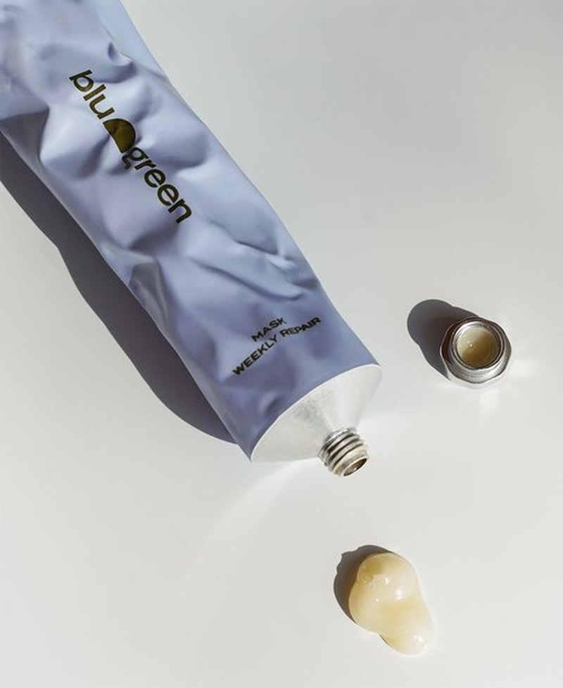 BLU & GREEN Weekly Repair Mask for Dry, Damaged Hair