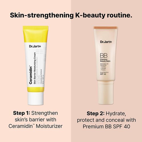 Dr.Jart+ Premium BB Korean Tinted Moisturizer with SPF 40 and Niacinamide | bb cream | Skin Tint | Korean Makeup, Fair-Light, 1.35 Fl Oz