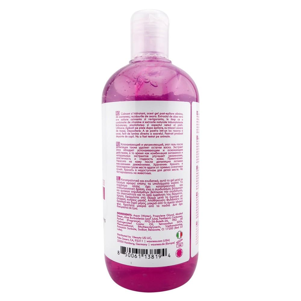 Waxness Spa Choice After Waxing Gel Fuchsia Sweet Berries16.9 fl oz 500 ml
