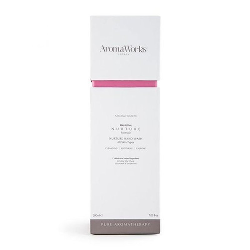 Aromaworks Nurture Hand Wash - May Chang, Roman Chamomile And Sandalwood Aromas - Cleansing, Soothing And Calming - Natural, Vegan - 100% Pure Essential Oil - Cleanses Without Drying - 7.03 Oz