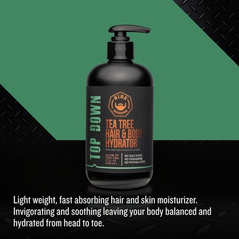 GIBS Top Down Hair & Body Hydrator - Nourishing Moisturizer for All Skin Types