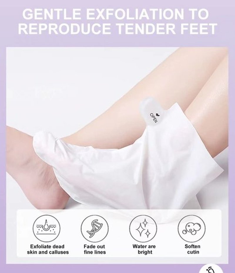 MaerWaw Foot Peel Mask 6 Pack,Foot Spa Foot Care For Women Peel Mask With Lavender For Men And Women Feet Peeling Mask Exfoliating, Callused Foot Mask Peel,Foot Mask For Dry Dead Skin,Remove Dead Skin