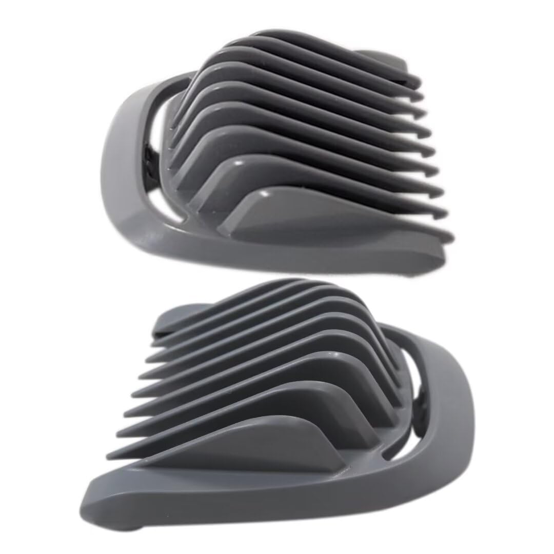 Latest Version Trimmer Replacement 1mm+2mm Beard Stubble Hair Guide Guard Comb for P-hilips N-orelco Multigroom MG3750 MG3760 MG5750 MG5760 MG7750 MG7770 MG7790 MG7791